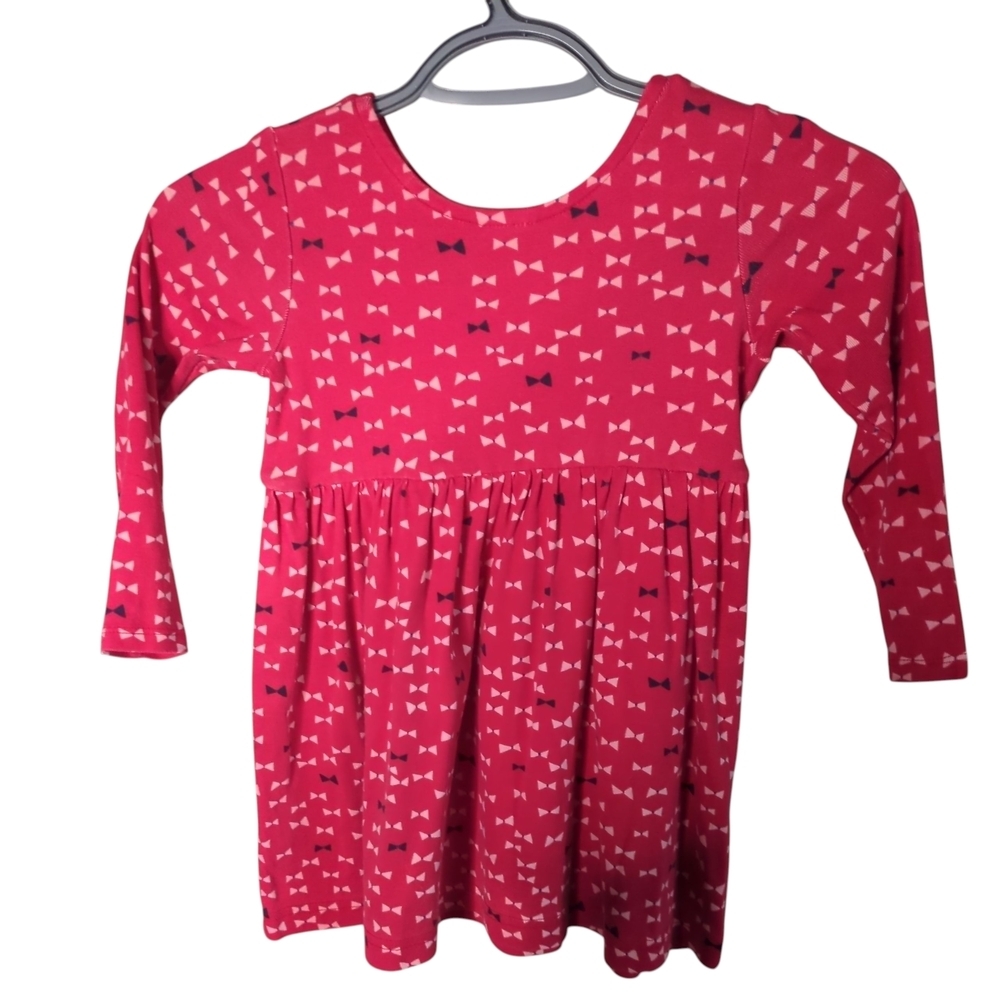 Hanna Andersson Bow Print Day Play Dress Red Size 4‎ - Picture 2 of 6